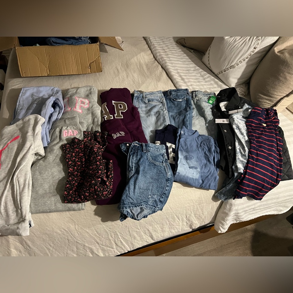 GAP Assorted Clothing Collection - Gray, Blue, and Burgundy